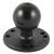 RAM Mount 2.5&quot; Round Base w/0.31-18 Female Thread &amp; 1.5&quot; Ball - AMPs Pattern [RAM-202U-MT1]