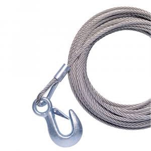 Powerwinch 40' x 7/32&quot; Replacement Galvanized Cable w/Hook f/RC30, RC23, 712A, 912, 915, T2400 &amp; AP3500 [P7188800AJ]