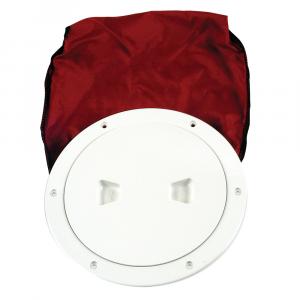 Beckson 6&quot; Stow-Away Deck Plate - White w/12&quot; Bag [DP60BW]