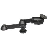 RAM Mount 12&quot; Double Swing Arm w/2.5&quot; Round Base - Powder Coated Marine Grade Aluminum [RAM-VB-110-1U]