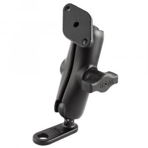 RAM Mount 11mm Flat Base w/Double Socket Arm &amp; Diamond Adapter [RAM-B-179U]