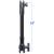 RAM Mount 14&quot; Long Extension Pole w/1&quot; and 1.5&quot; Single Open Socket [RAP-CB-201-14U]