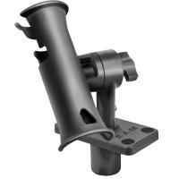 RAM Mount RAM Tube Jr. Rod Holder w/Short 4&quot; Length Post Spline &amp; Flush Mounting Base [RAP-390-SFU]