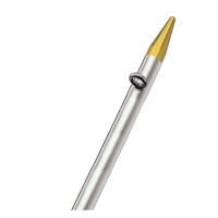 TACO 8' Center Rigger Pole - Silver w/Gold Rings &amp; Tips - 1-&quot; Butt End Diameter [OC-0421VEL8]