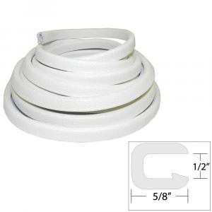 TACO Flexible Vinyl Trim - 1/2&quot; Opening x &quot;W x 25'L - White [V30-1316W25-1]