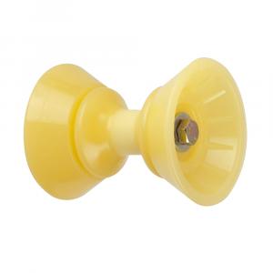 C.E. Smith 3&quot; Bow Bell Roller Assembly - Yellow TPR [29300]