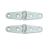 Whitecap Strap Hinge - CP/Brass - 4&quot; x 1&quot; - Pair [S-604]