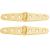 Whitecap Strap Hinge - Polished Brass - 6&quot; x 1-1/8&quot; - Pair [S-605BC]