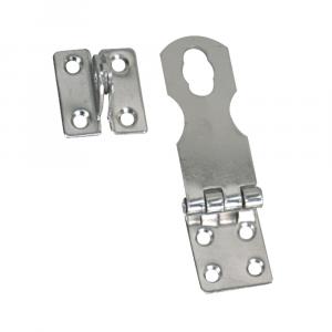 Whitecap Fixed Safety Hasp - CP/Brass - 1&quot; x 3&quot; [S-578C]