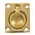 Whitecap Flush Pull Ring - Polished Brass - 1-1/2&quot; x 1-3/4&quot; [S-3360BC]