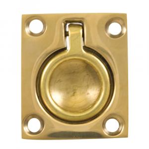 Whitecap Flush Pull Ring - Polished Brass - 1-1/2&quot; x 1-3/4&quot; [S-3360BC]