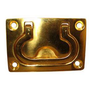 Whitecap Flush Pull Ring - Polished Brass - 3&quot; x 2&quot; [S-3364BC]