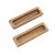 Whitecap Teak Large Rectangular Drawer Pull - 4-1/2&quot;L - 2 Pack [60142-A]