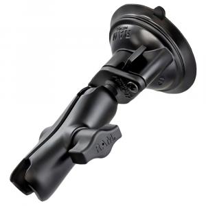 RAM Mount 1&quot; Diameter Ball Standard Length Double Socket Arm w/3.25&quot; Diameter Suction Cup Twist Lock Base [RAM-B-166-103U]