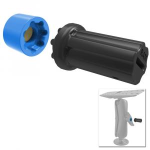 RAM Mount Mixed Combination Pin-Lock Security Nut &amp; Key Knob f/2.25&quot;/3.38&quot; Diameter D/E Size Arms [RAP-S-NUT5U]