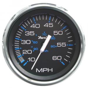 Faria Chesapeake Black 4&quot; Speedometer - 60MPH (Pitot) [33704]
