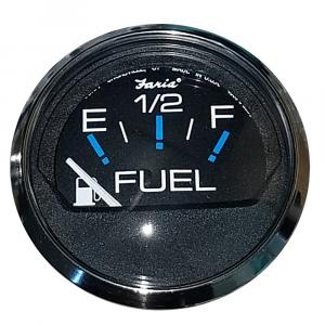 Faria Chesapeake Black 2&quot; Fuel Level Gauge (E-1/2-F) [13701]