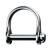 Ronstan Wide Dee Shackle - 1/8&quot; Pin - 15/32&quot;L x 11/32&quot;W [RF1850S]