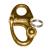Ronstan Brass Snap Shackle - Fixed Bail - 59.3mm (2-5/16&quot;) Length [RF6002]