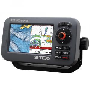 SI-TEX SVS-560CF Chartplotter - 5&quot; Color Screen w/Internal GPS &amp; Navionics+ Flexible Coverage [SVS-560CF]