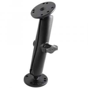 RAM Mount 1&quot; Diameter Ball Mount w/Long Double Socket Arm &amp; 2/2.5&quot; Round Bases - AMPS Hole Pattern (7-5/16&quot; Length) [RAM-B-101U-C]