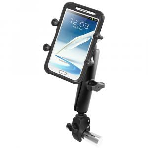 RAM Mount Tough-Claw Base w/Long Double Socket Arm &amp; Universal X-Grip IV f/Large Phone/Phablet Cradle [RAM-B-400-C-UN10U]