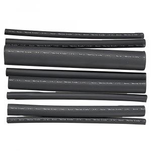 Ancor Adhesive Lined Heat Shrink Tubing - Assorted 8-Pack, 6&quot;, 20-2/0 AWG, Black [301506]