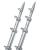 TACO 15' Silver/Silver Outrigger Poles - 1-1/8&quot; Diameter [OT-0442VEL15]
