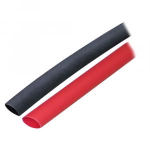 Ancor Adhesive Lined Heat Shrink Tubing (ALT) - 3/8&quot; x 3&quot; - 2-Pack - Black/Red [304602]