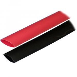 Ancor Adhesive Lined Heat Shrink Tubing (ALT) - 3/4&quot; x 3&quot; - 2-Pack - Black/Red [306602]