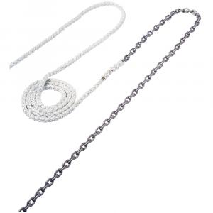 Maxwell Anchor Rode - 25'-3/8&quot; Chain to 250'-5/8&quot; Nylon Brait [RODE60]