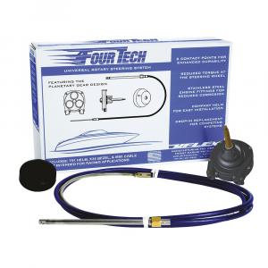 Uflex Fourtech 6' Mach Rotary Steering System w/Helm, Bezel &amp; Cable [FOURTECH06]