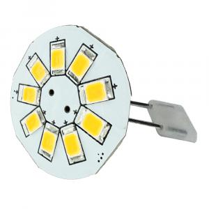 Lunasea G4 Back Pin 0.9&quot; LED Light - Cool White [LLB-21BC-21-00]