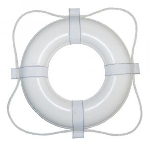 Taylor Made Foam Ring Buoy - 24&quot; - White w/White Grab Line [361]