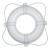 Taylor Made White 30&quot; Foam Ring Buoy w/White Grab Line [380]
