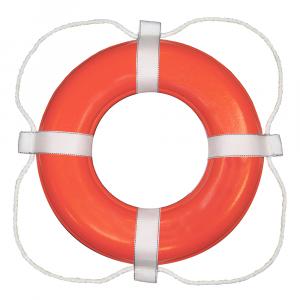 Taylor Made Foam Ring Buoy - 20&quot; - Orange w/White Grab Line [363]