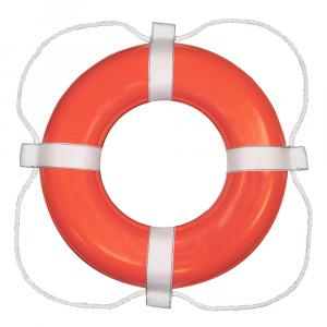 Taylor Made Foam Ring Buoy - 24&quot; - Orange w/White Grab Line [364]