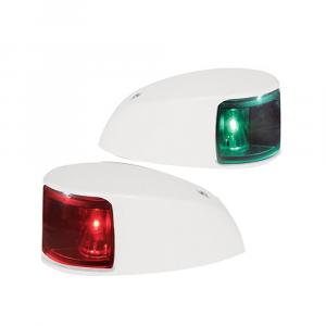 Hella Marine NaviLED Deck Mount Port &amp; Starboard Pair - 2nm - Colored Lens/White Housing [980620811]