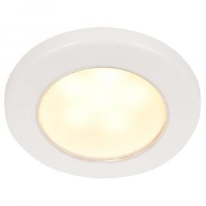 Hella Marine EuroLED 75 3&quot; Round Screw Mount Down Light - Warm White LED - White Plastic Rim - 12V [958109011]