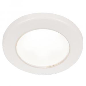 Hella Marine EuroLED 75 3&quot; Round Screw Mount Down Light - White LED - White Plastic Rim - 12V [958110011]