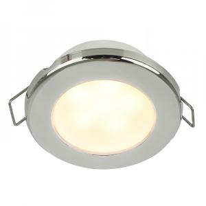 Hella Marine EuroLED 75 3&quot; Round Spring Mount Down Light - Warm White LED - Stainless Steel Rim - 12V [958109521]