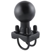 RAM Mount Double U-Bolt Base w/D Size 2.25&quot; Ball for Rails from 1&quot; to 1.25&quot; in Diameter [RAM-D-235U]