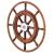 Edson 30&quot; Teak Yacht Wheel w/Teak Rim  Chrome Hub [603CH-30]