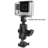 RAM Mount RAM 1&quot; Ball Adapter for GoPro Bases with Short Arm and Action Camera Adapter [RAP-B-GOP2-A-GOP1U]