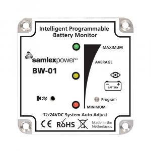 Samlex Battery Monitor - 12V or 24V - Programmable [BW-01]