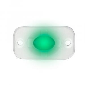 HEISE Marine Auxiliary Accent Lighting Pod - 1.5&quot; x 3&quot; - White/Green [HE-ML1G]