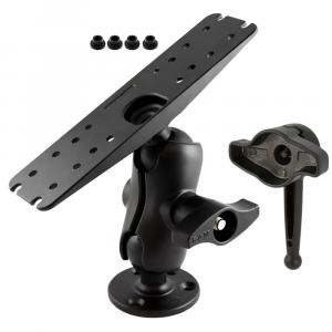 Ram Mount D Size 2.25&quot; Ball Mount w/11&quot; X 3&quot; Rectangle Plate, 3.68&quot; Round Plate and Hi-Torq Wrench [RAM-D-111-C-KNOB9H]