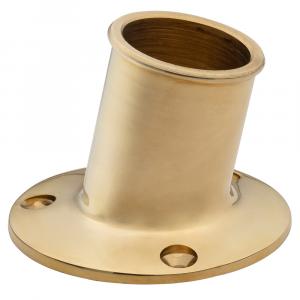 Whitecap Top-Mounted Flag Pole Socket - Polished Brass - 1-1/4&quot; ID [S-5003B]