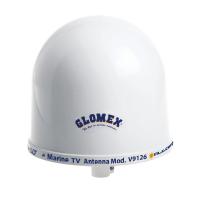 Glomex 10&quot; Dome TV Antenna w/Auto Gain Control  Mount [V9126AGC]