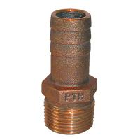 GROCO 1/2&quot; NPT x 1/2&quot; or 5/8&quot; ID Bronze Pipe to Hose Straight Fitting [PTH-5062]